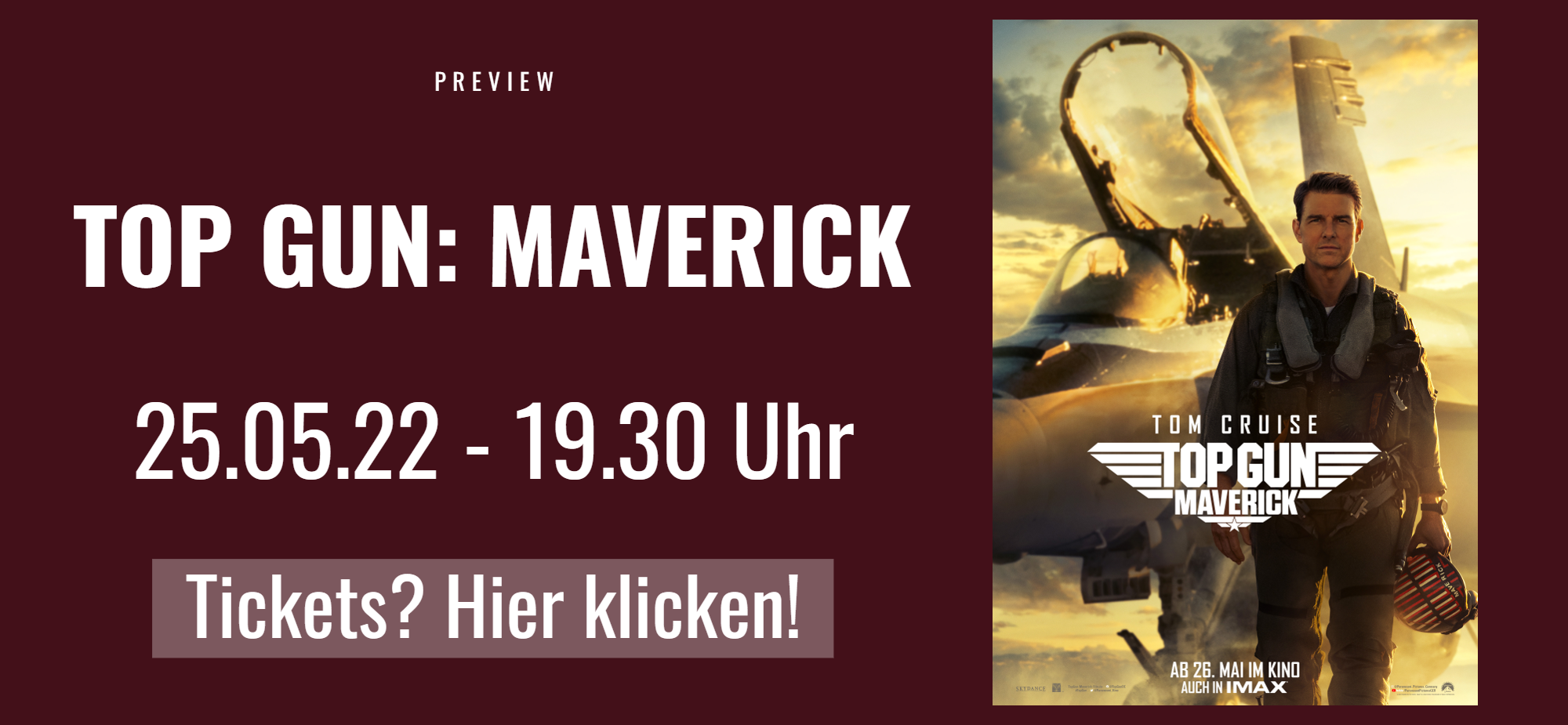 Preview - TOP GUN: MAVERICK - 25.05.2022